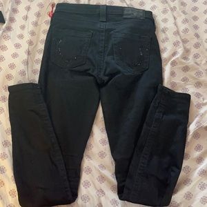 Black True Religion Skinny Jeans w/ Stretch